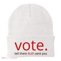 Vote Tell Them Ruth Sent You Funny American Beanie thumb 0