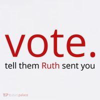 Vote Tell Them Ruth Sent You Funny American Women's Hoodie thumb 2