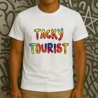 Vacation Tacky Tourist Costume Tie Dye Tacky Traveler Day T-Shirt thumb 3