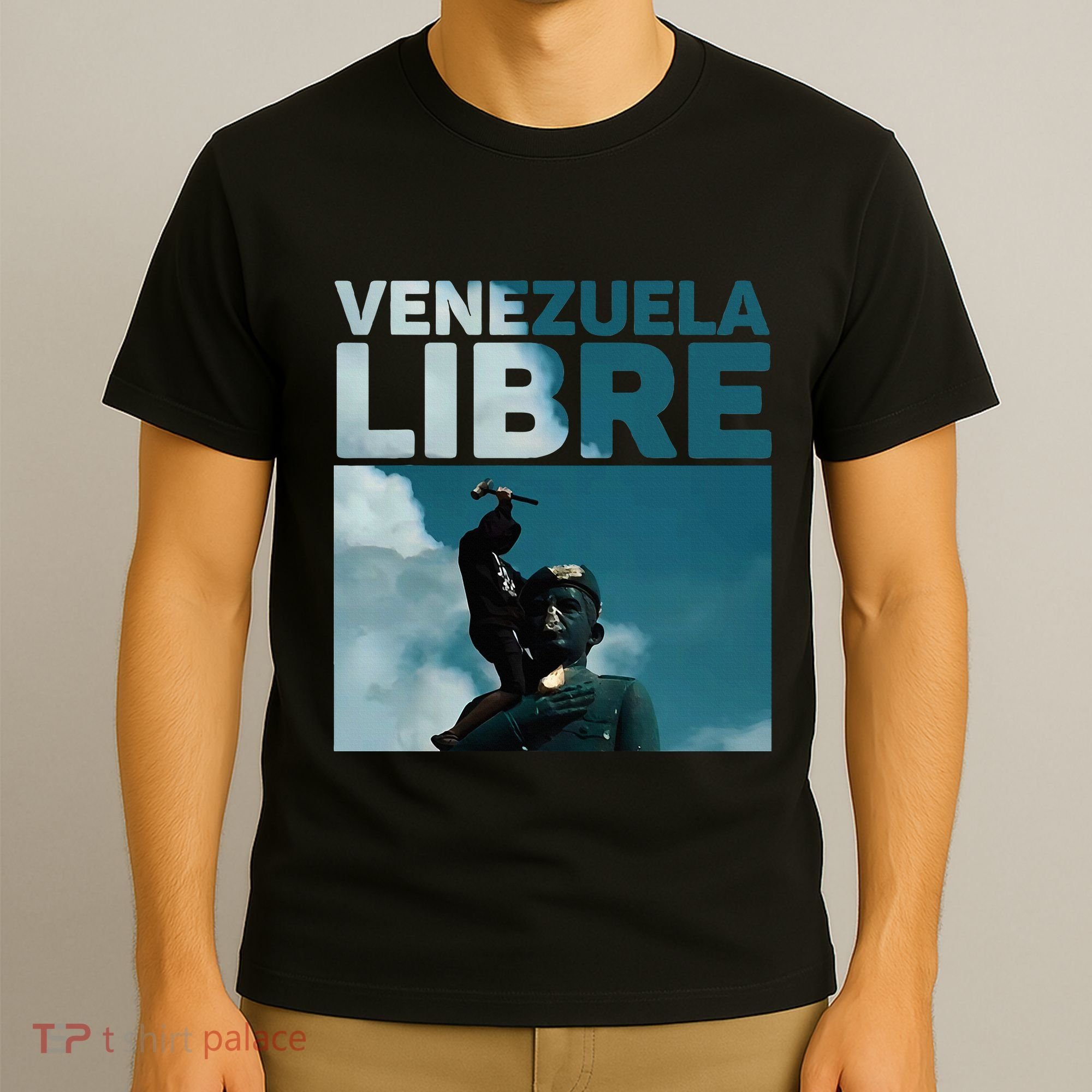 Venezuela To The End Fall Of The Statue Of Chavez T-Shirt