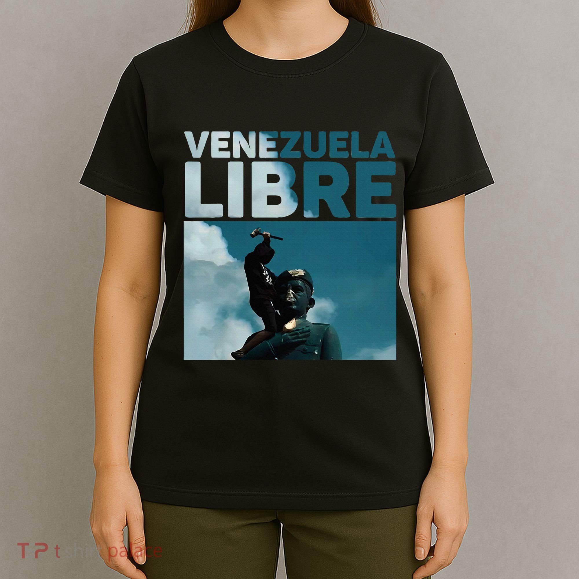 Venezuela To The End Fall Of The Statue Of Chavez T-Shirt