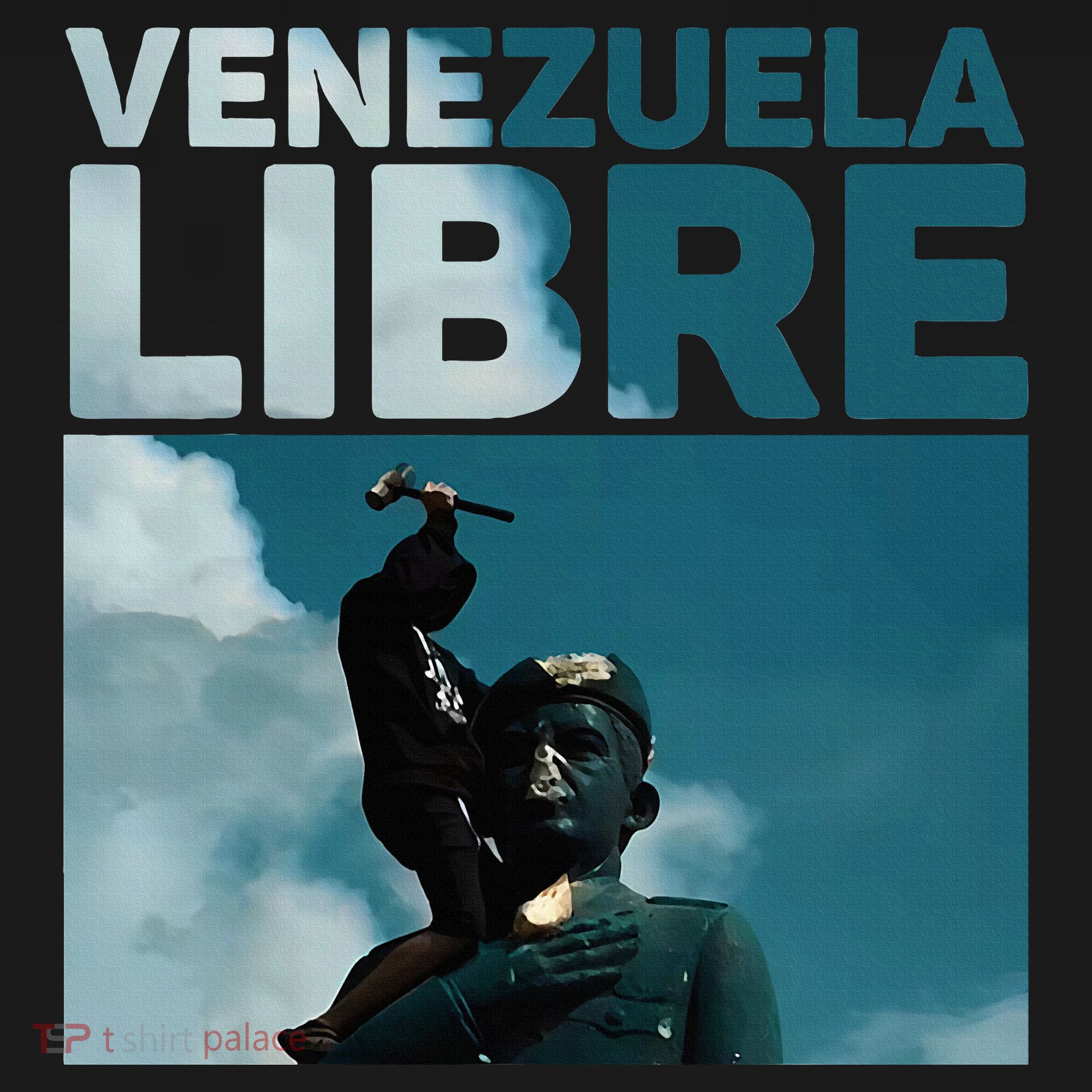 Venezuela To The End Fall Of The Statue Of Chavez T-Shirt