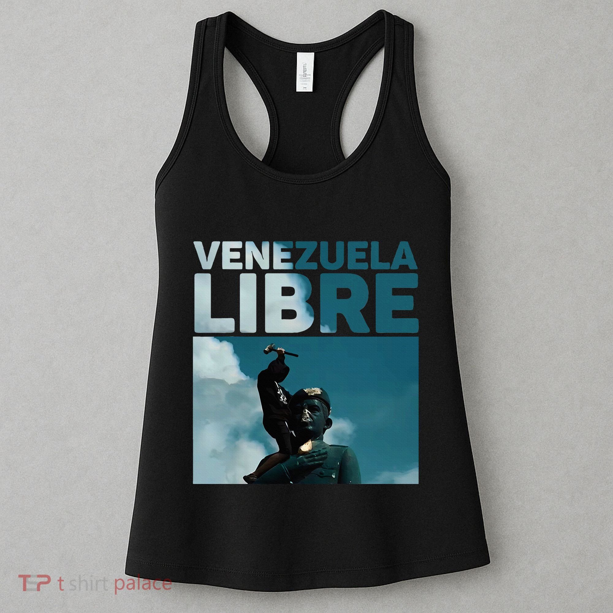 Venezuela To The End Fall Of The Statue Of Chavez Women's Tank Top