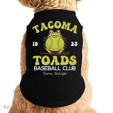 Vintage Tacoma Toads Retro Minor League Baseball Team Doggie Tank