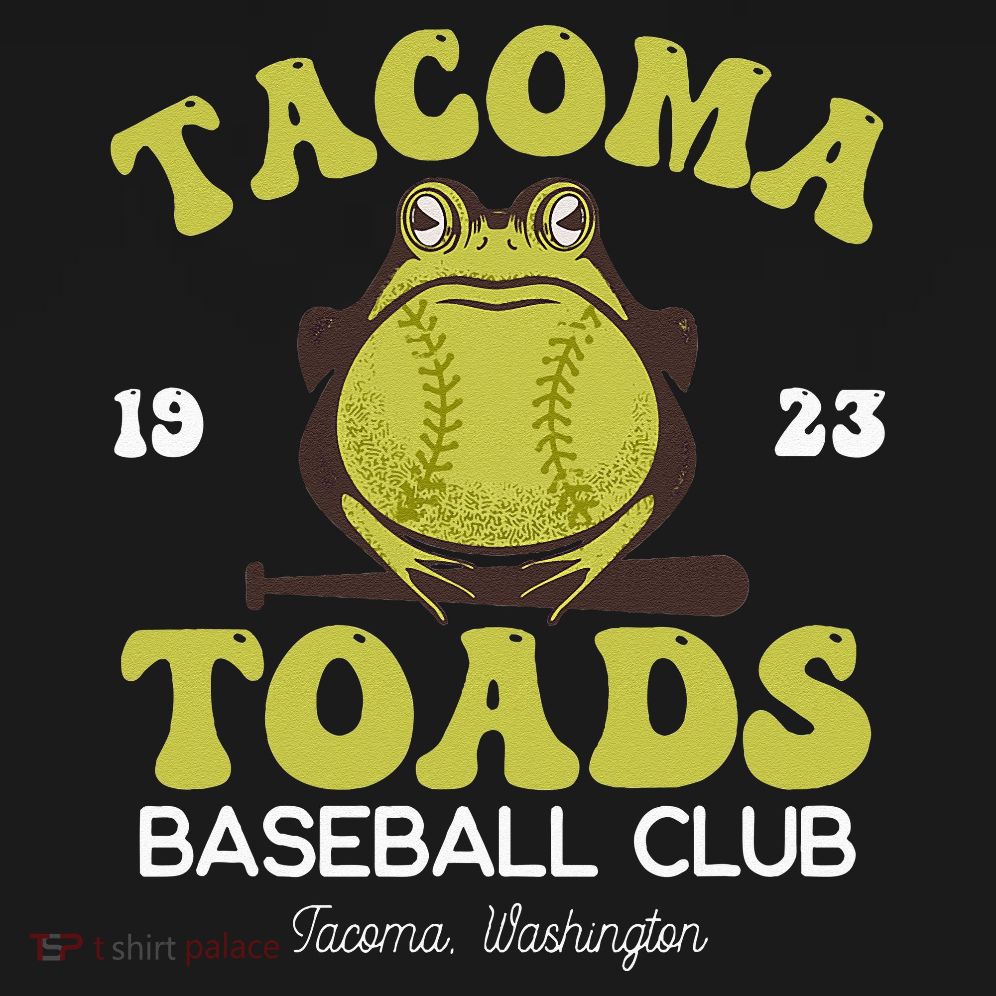 Vintage Tacoma Toads Retro Minor League Baseball Team T-Shirt