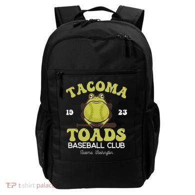 Vintage Tacoma Toads Retro Minor League Baseball Team Backpack