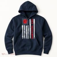 Vet Tech Veterinary Technician American Flag Paw Print Gift Hoodie thumb 0