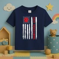 Vet Tech Veterinary Technician American Flag Paw Print Gift Toddler T-Shirt thumb 3