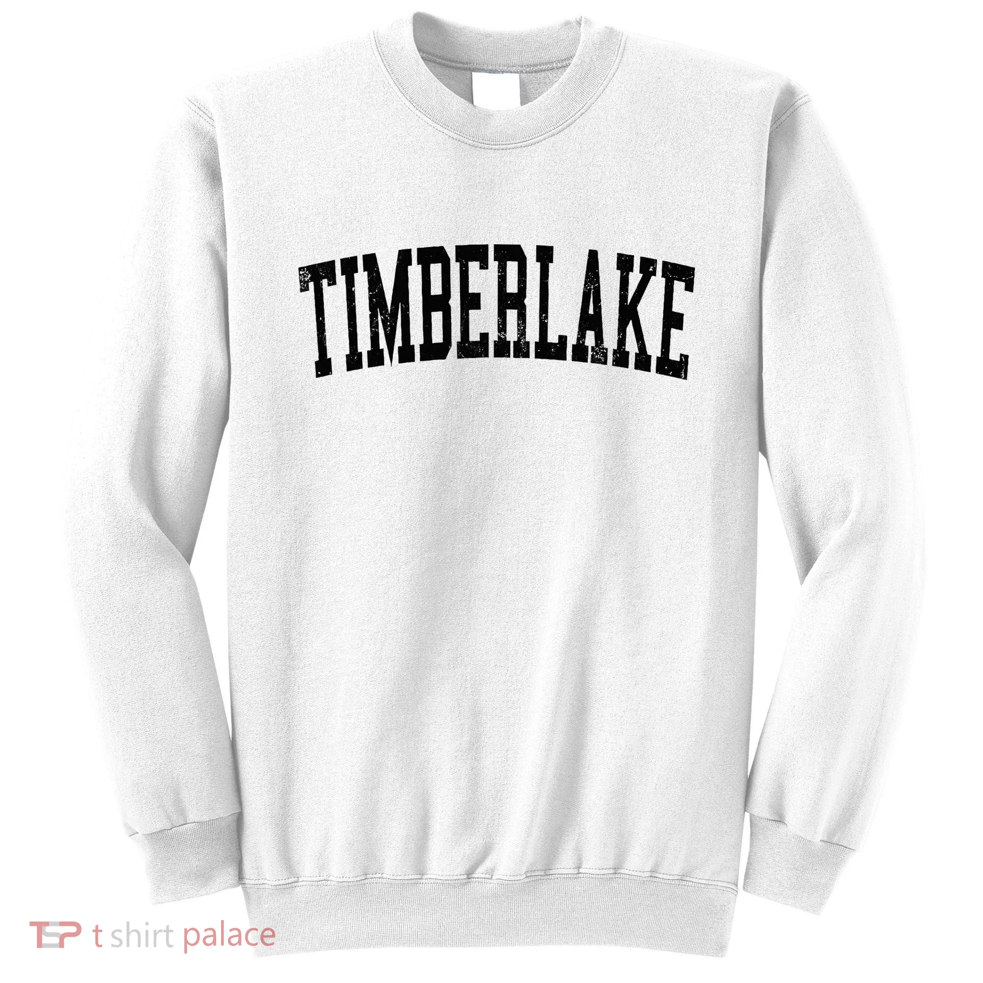 Vintage Timberlake Va Distressed Black Varsity Sweatshirt