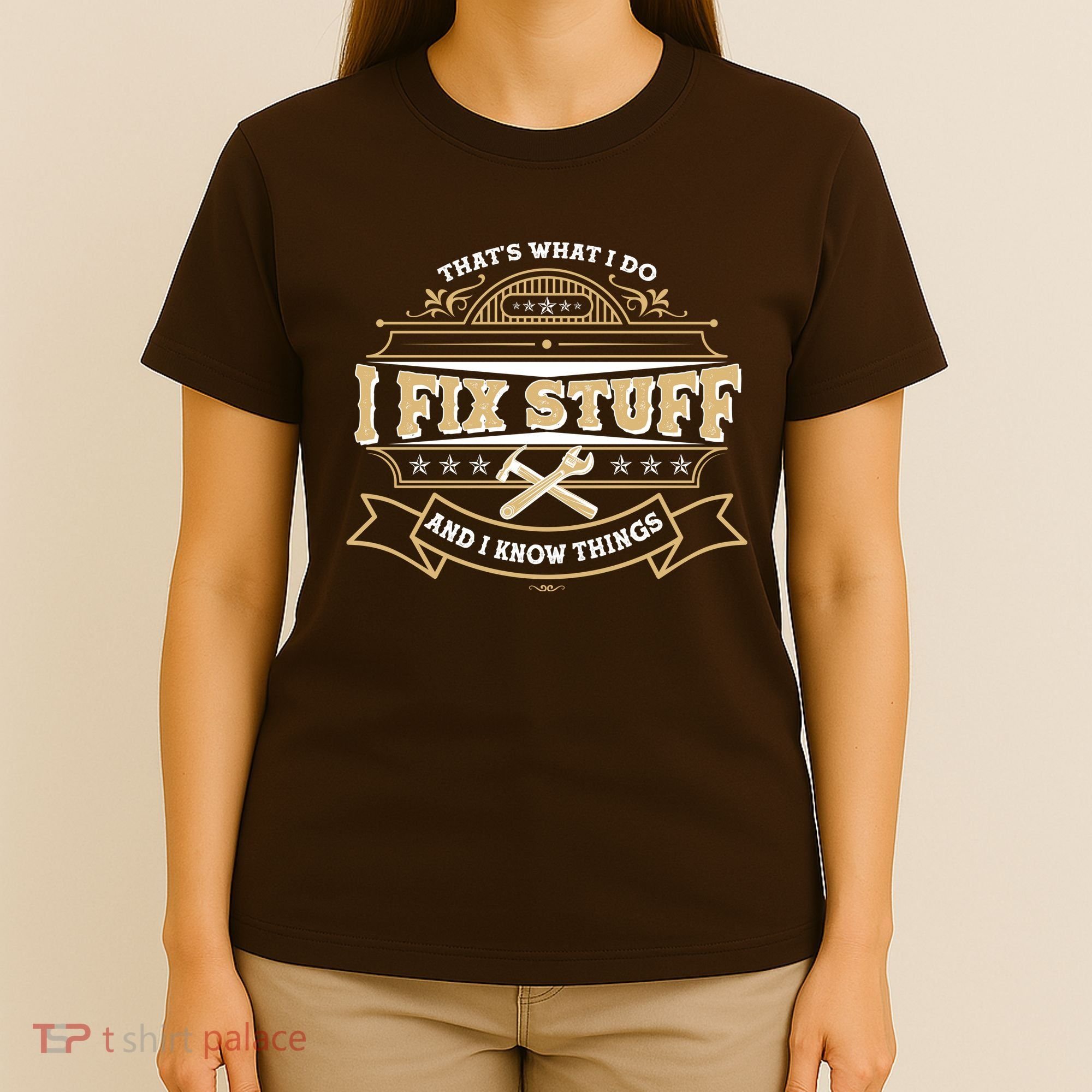 Vintage Thats What I Do I Fix Stuff And I Know Things T-Shirt