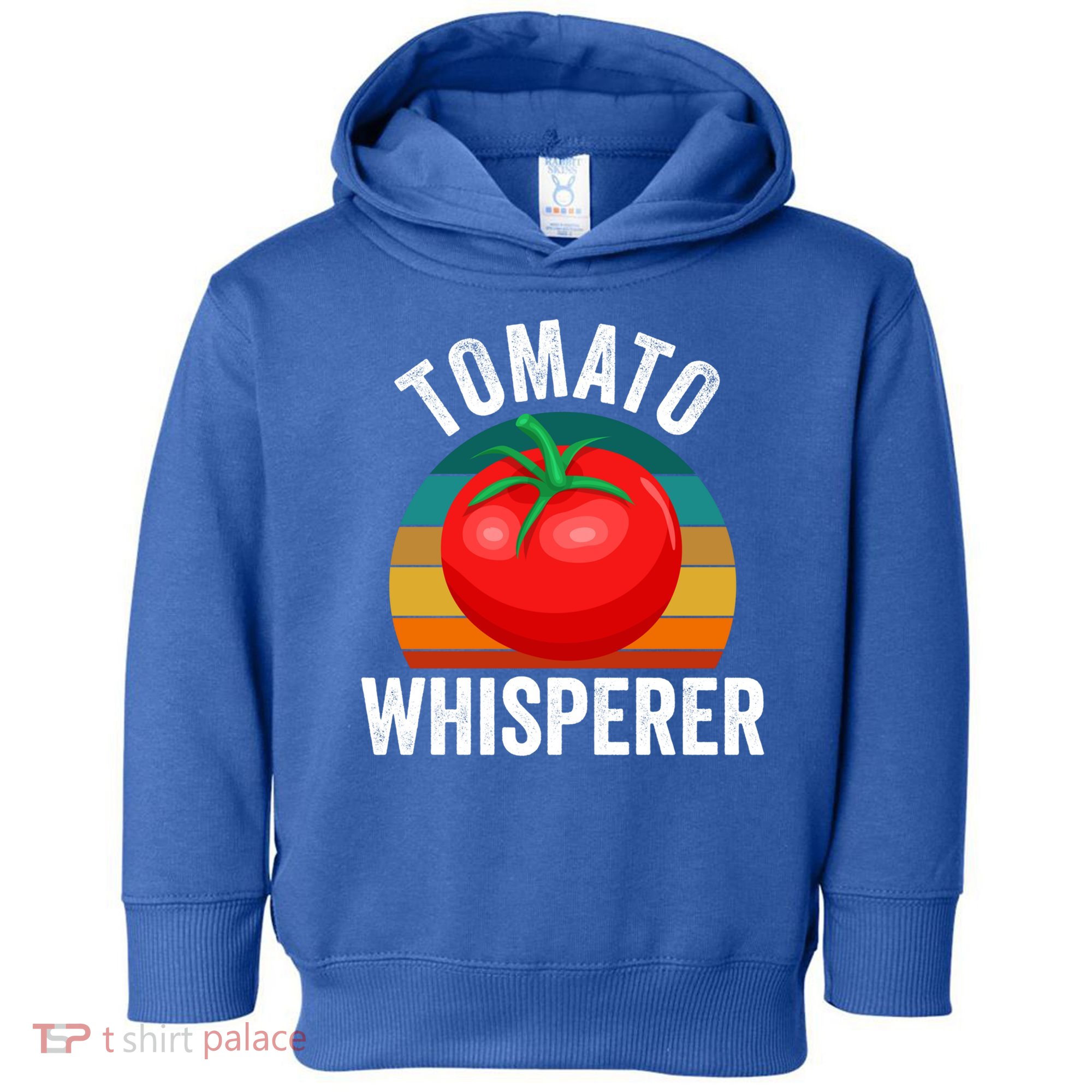 Vintage Tomato Whisperer Plant Garden Vegan Vegetarian Gift Toddler Hoodie