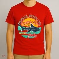Vintage Tropical Water Life Dangerous Wave Hunter Shark T-Shirt thumb 3