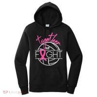 Volleyball Together We Fight Breast Cancer Awareness Women's Hoodie thumb 0
