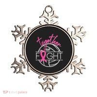Volleyball Together We Fight Breast Cancer Awareness Ornament thumb 0