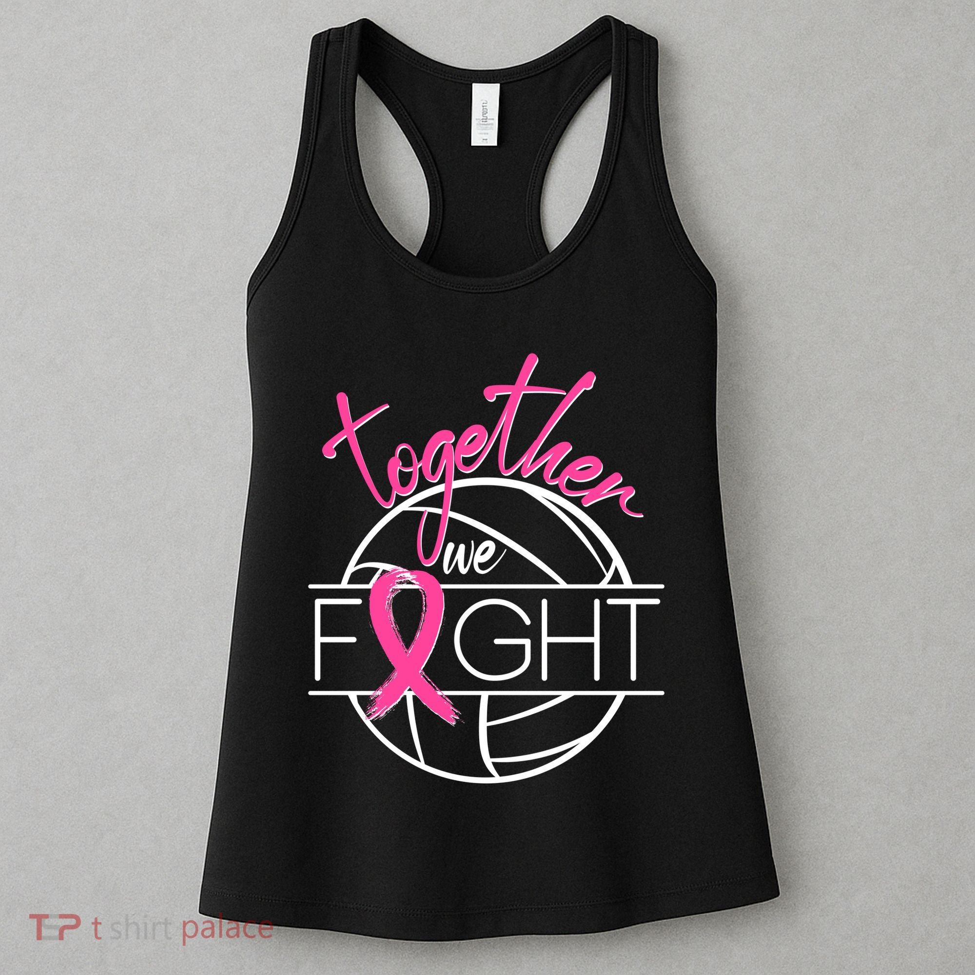 Volleyball Together We Fight Breast Cancer Awareness Women's Tank Top