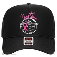 Volleyball Together We Fight Breast Cancer Awareness Hat thumb 0