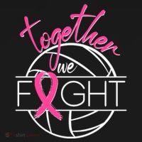 Volleyball Together We Fight Breast Cancer Awareness Toddler Hoodie thumb 2
