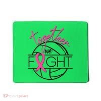 Volleyball Together We Fight Breast Cancer Awareness Mousepad thumb 0