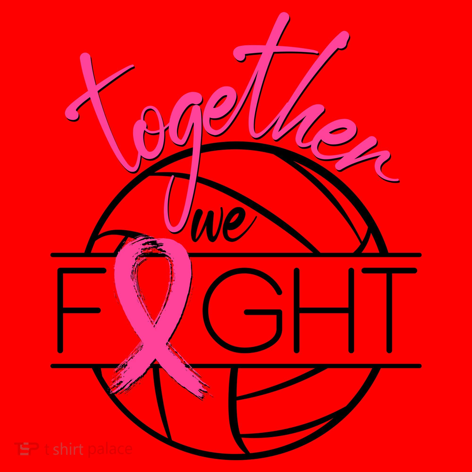 Volleyball Together We Fight Breast Cancer Awareness Santa Hat