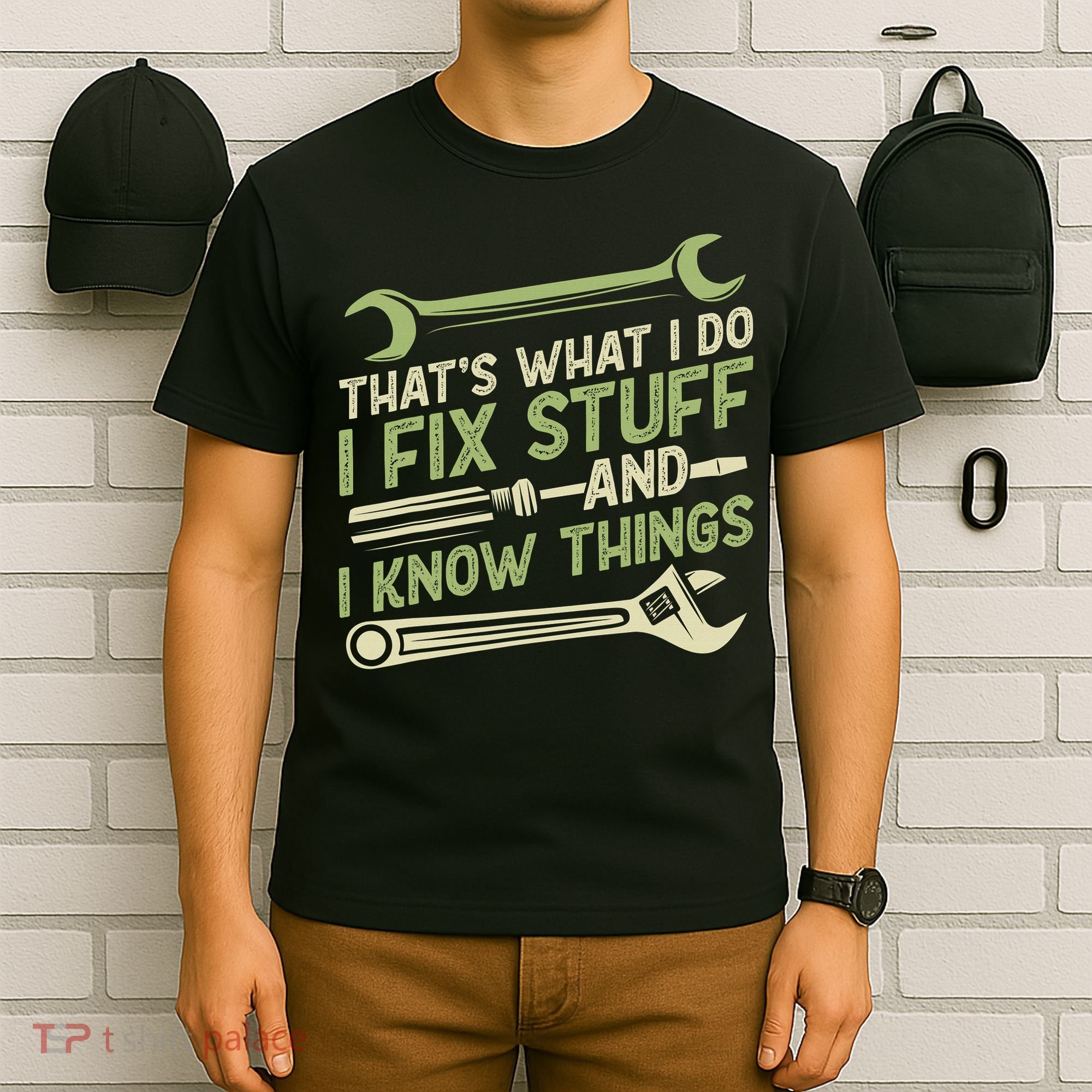 Vintage That's What I Do I Fix Stuff And I Know Things T-Shirt