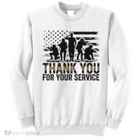 Veteran Thank You For Your Service Veterans Day Appreciation Meaningful Gift Sweatshirt thumb 0