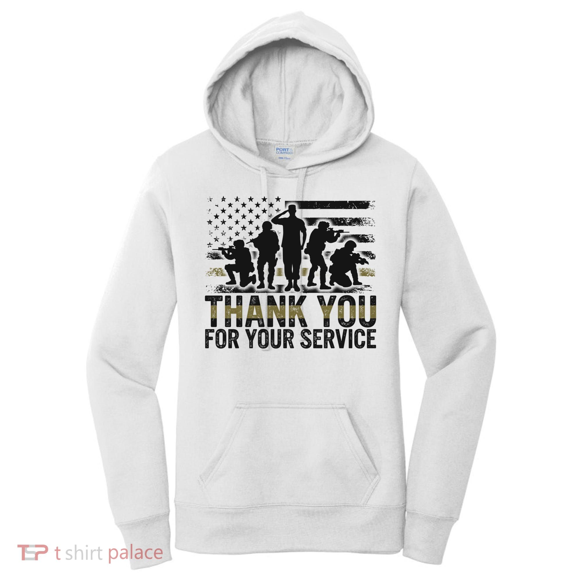 Veteran Thank You For Your Service Veterans Day Appreciation Meaningful Gift Women's Hoodie