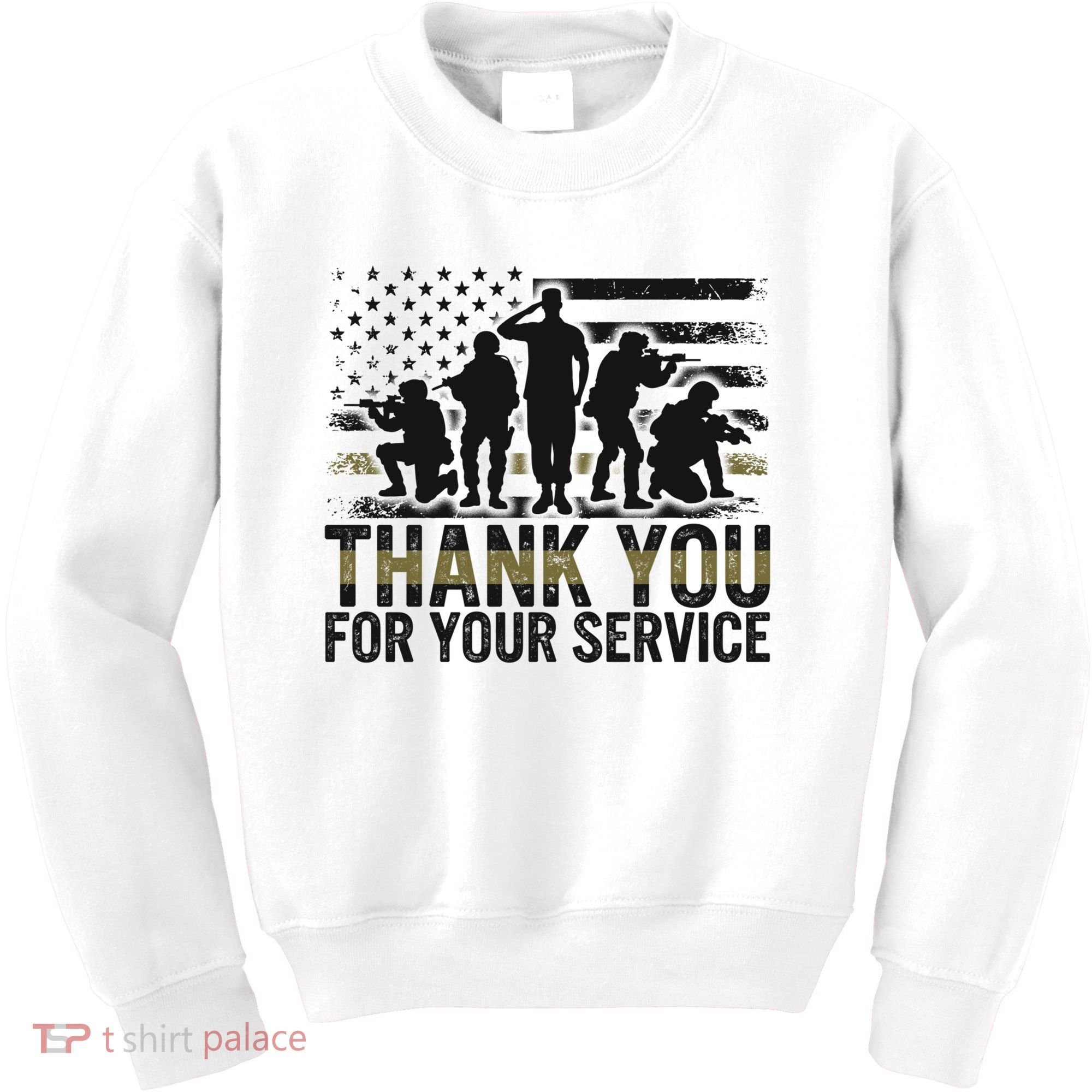 Veteran Thank You For Your Service Veterans Day Appreciation Meaningful Gift Kids Sweatshirt