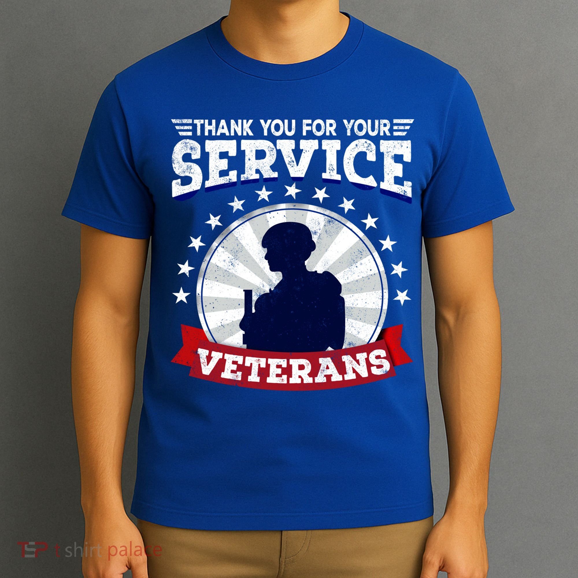 Vintage Thank You For Your Service Veterans Gift T-Shirt