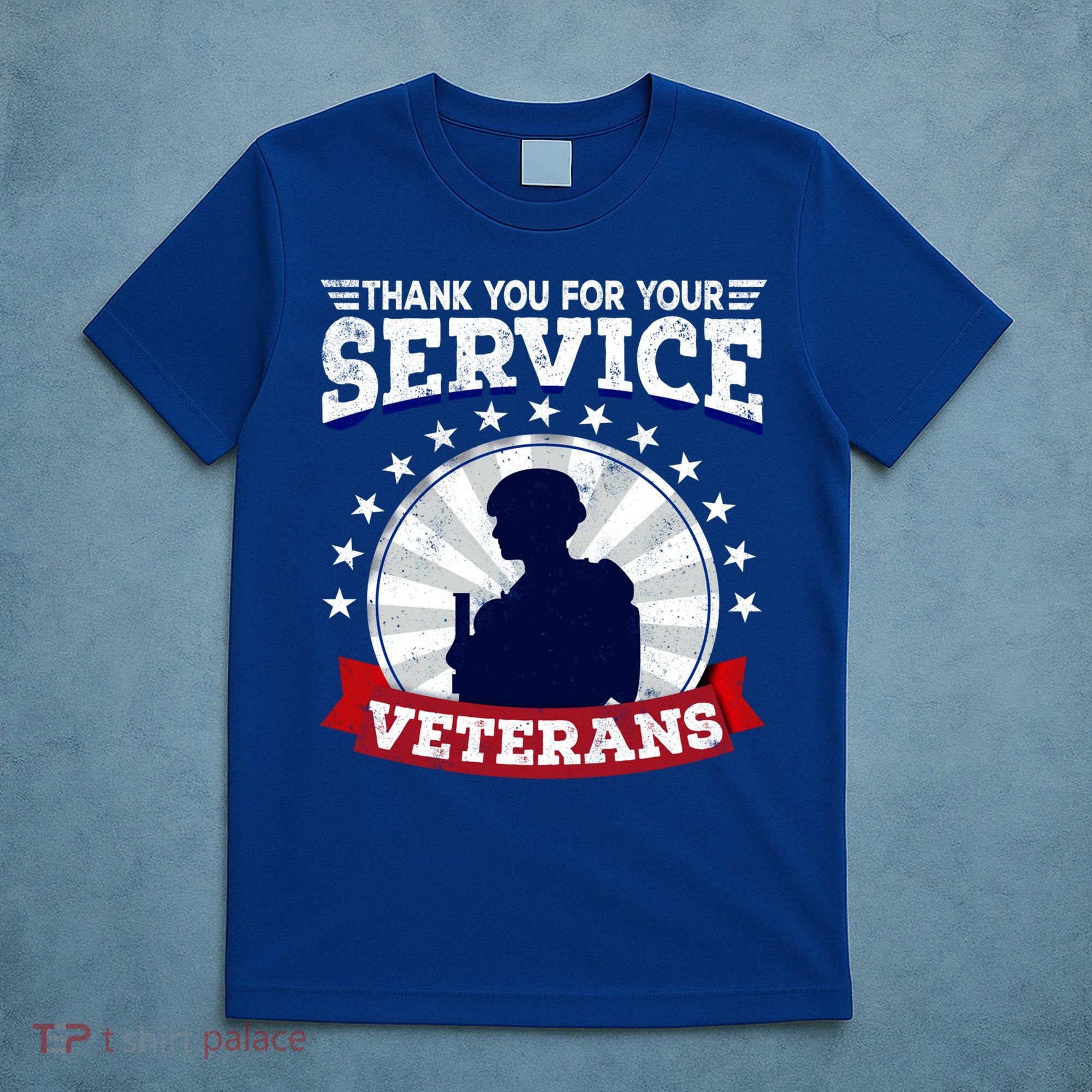 Vintage Thank You For Your Service Veterans Gift T-Shirt