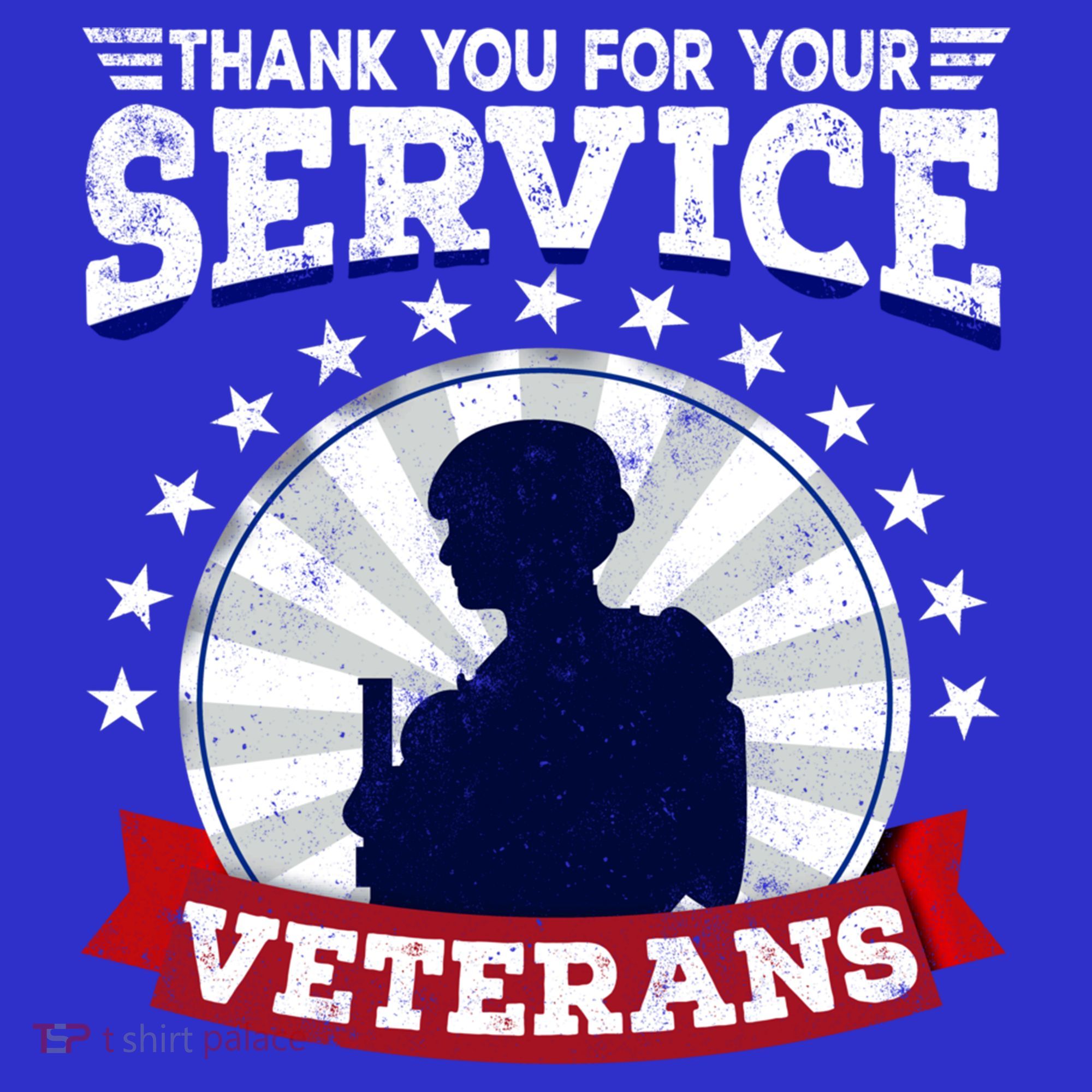 Vintage Thank You For Your Service Veterans Gift T-Shirt