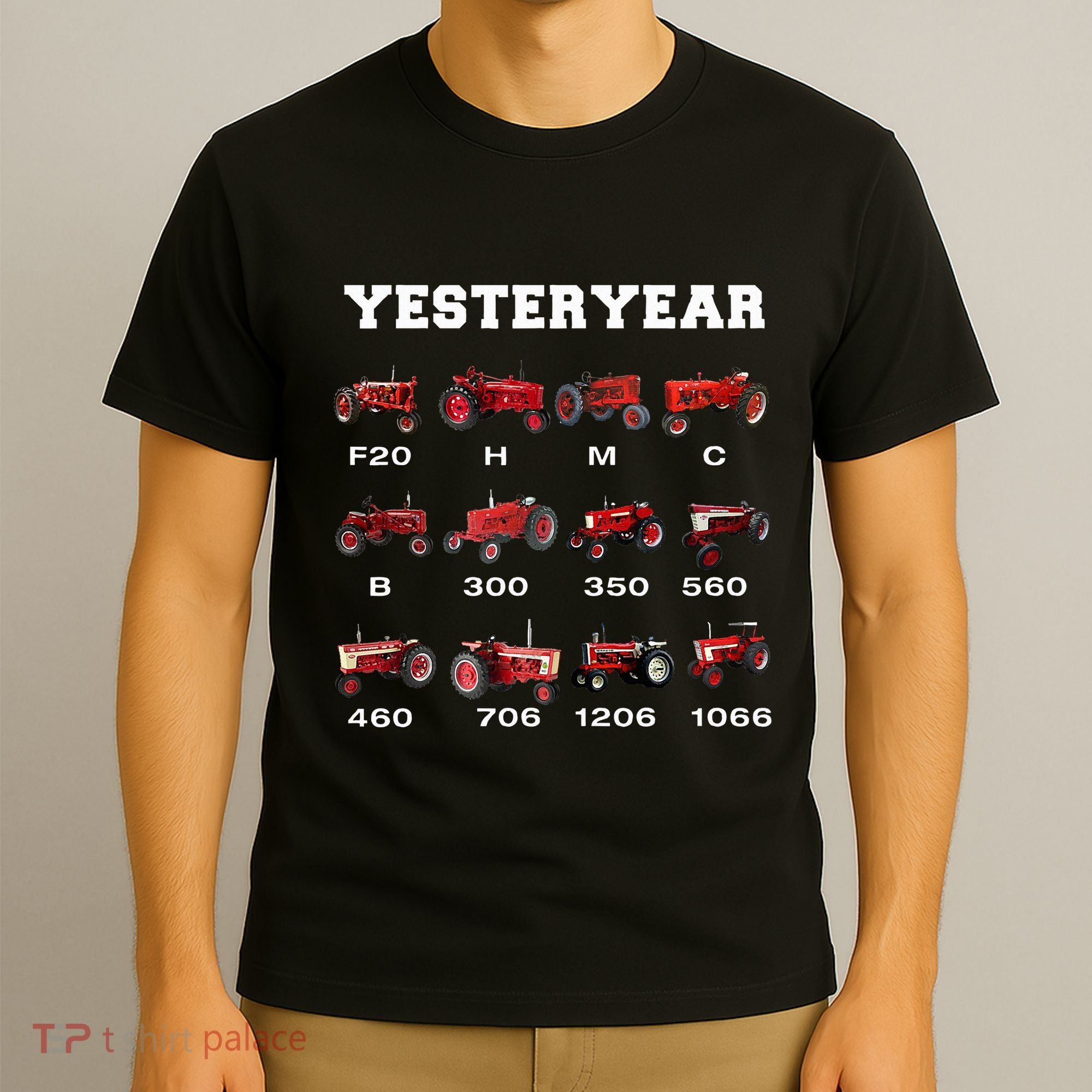 Vintage Tractor Yesteryear Farmer Gift T-Shirt