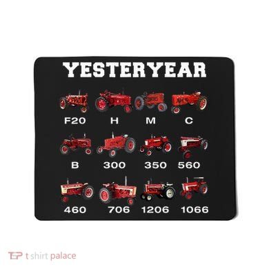 Vintage Tractor Yesteryear Farmer Gift Mousepad