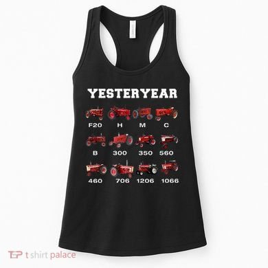 Vintage Tractor Yesteryear Farmer Gift Women's Tank Top