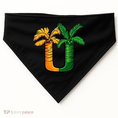 Vintage UM 90's Miami Palm Trees USA-Made Doggie Bandana