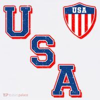 Vintage USA American Flag Shield T-Shirt thumb 7