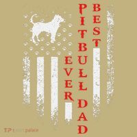 Vintage Usa American Flag Best Pit Bull Pitbull Dog Dad Ever T-Shirt thumb 7