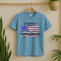Vintage Usa American Flag Proud Us Coast Guard Veteran Mom Funny Gift T-Shirt thumb 2