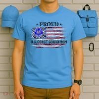 Vintage Usa American Flag Proud Us Coast Guard Veteran Mom Funny Gift T-Shirt thumb 5