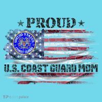 Vintage Usa American Flag Proud Us Coast Guard Veteran Mom Funny Gift T-Shirt thumb 6