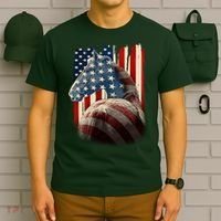 Vintage USA American Flag Horse T-Shirt thumb 6