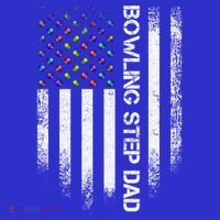 Vintage Usa American Flag Proud Bowling Step Dad Bowler Gift Funny Gift T-Shirt thumb 7
