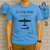 Vintage Usa Bgift17 Bomber Ww2 Warplane Bgift17 Flying Fortress Cool Gift T-Shirt thumb 5