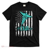 Vintage USA CNA Certified Nurse Assistant American Flag T-Shirt thumb 0