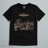 Vintage Ufo Cowboy Cats Western Cowboy Vintage 90s T-Shirt thumb 5