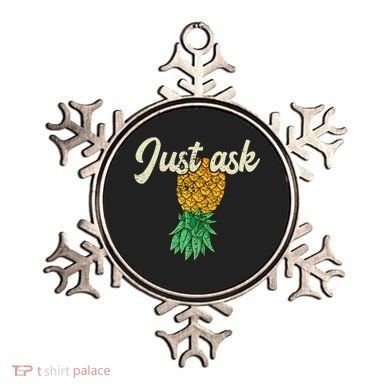 Vintage Upside Down Pineapple Just Ask Subtle Swinger Meaningful Gift Ornament