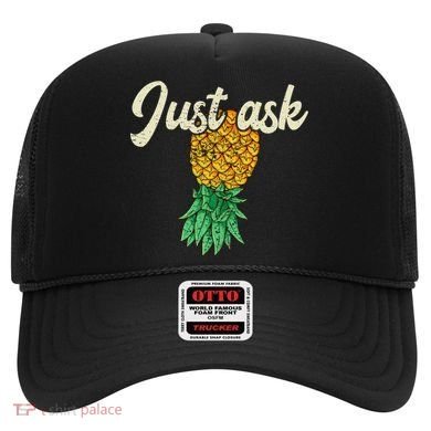 Vintage Upside Down Pineapple Just Ask Subtle Swinger Meaningful Gift Hat