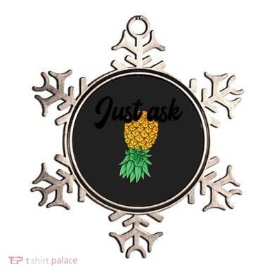Vintage Upside Down Pineapple Just Ask Subtle Swinger Meaningful Gift Ornament