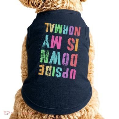 Vintage UPSIDE DOWN IS MY NORMAL Gymnastics Tumbling Tumble Doggie Tank