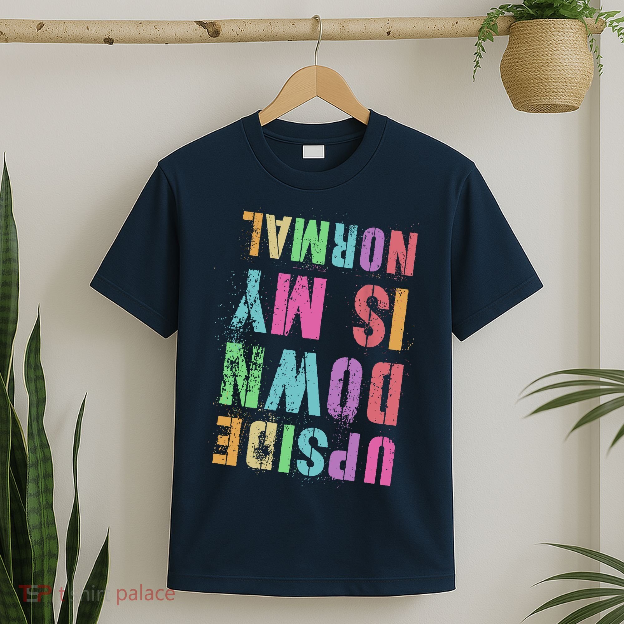 Vintage UPSIDE DOWN IS MY NORMAL Gymnastics Tumbling Tumble T-Shirt
