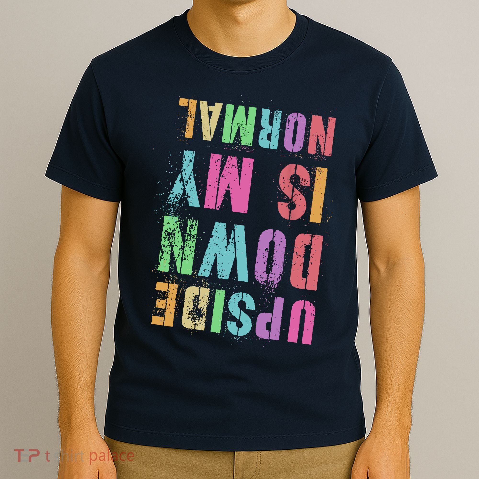 Vintage UPSIDE DOWN IS MY NORMAL Gymnastics Tumbling Tumble T-Shirt